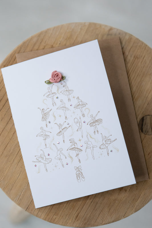 Ballerina Tree — Festive Ballet Greeting Card