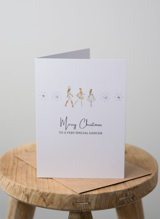Elegant Wishes — Ballet Christmas Greeting Card