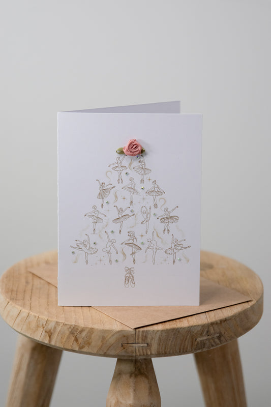 Ballerina Tree — Festive Ballet Greeting Card