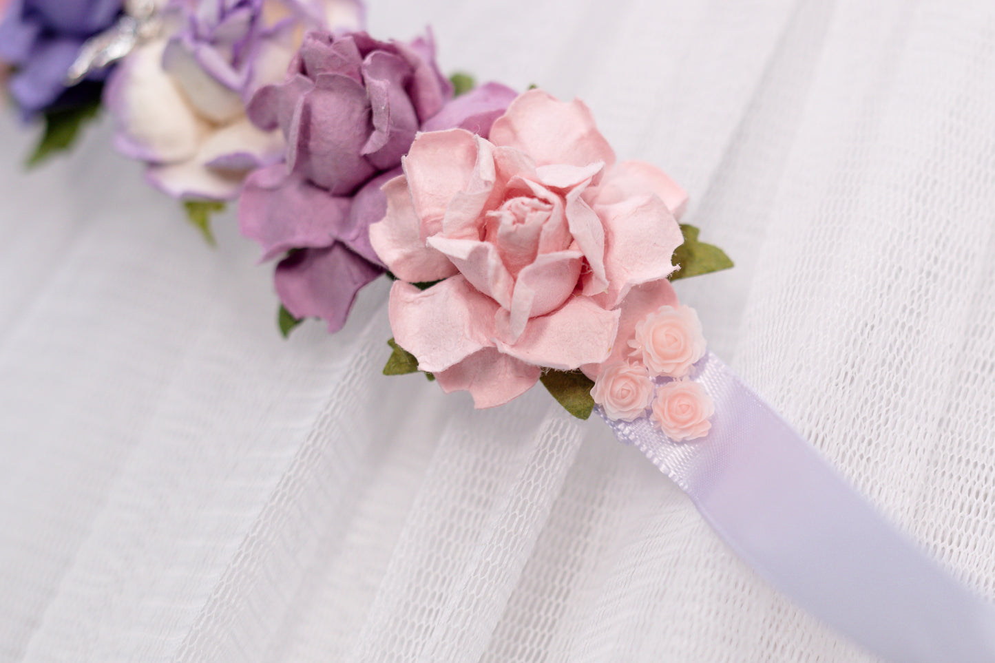 Enchanted Petals — Luxe Floral Ballet Bun Wrap