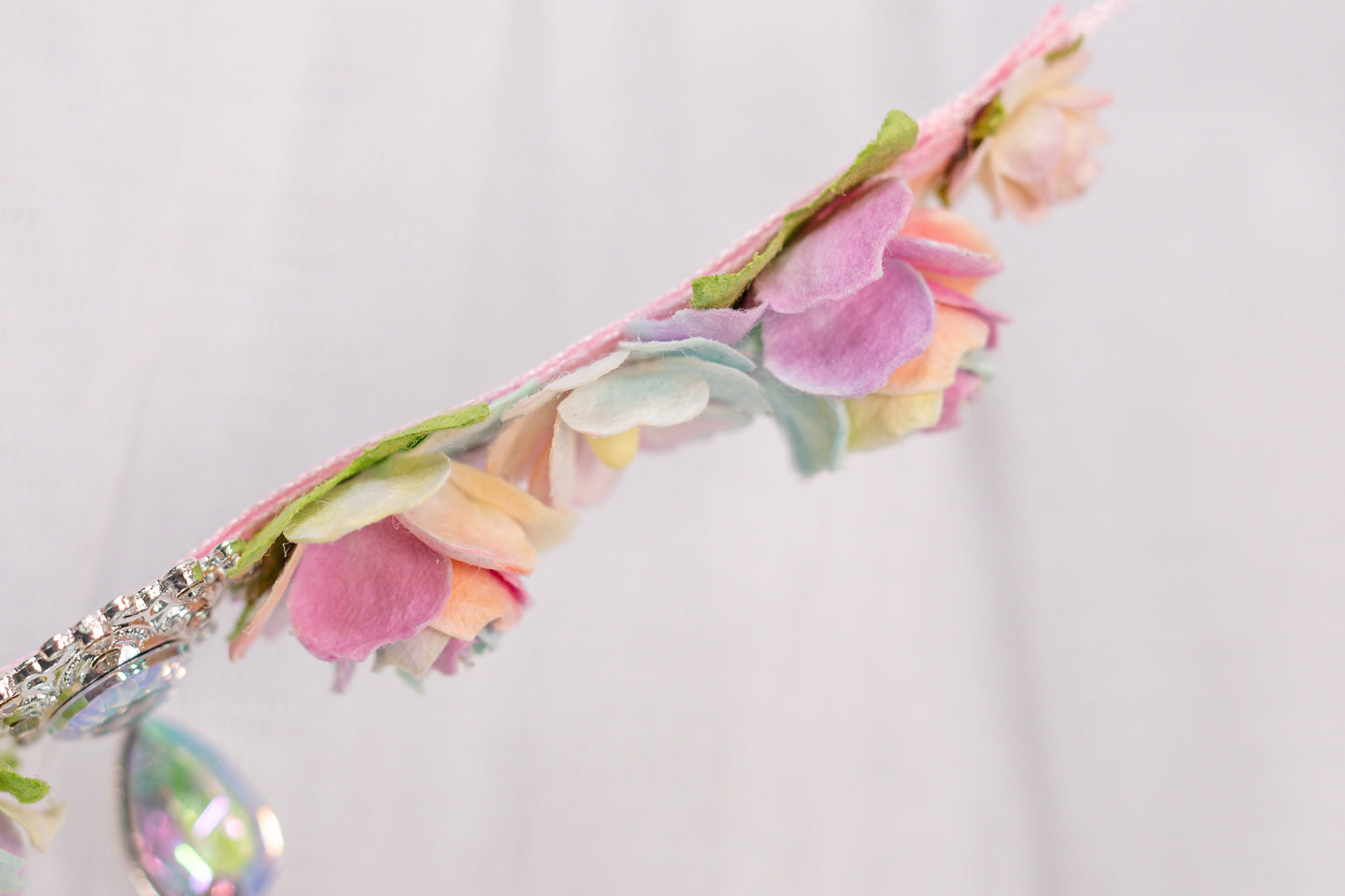 Rainbow Reverie – Luxe Crystal Ballet Bun Wrap